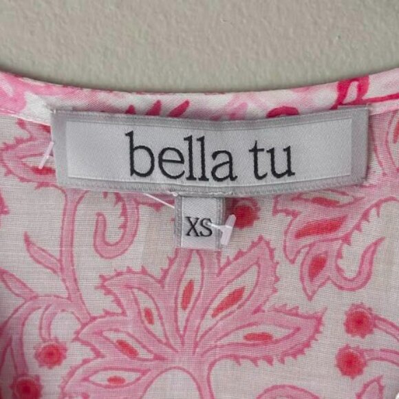 PINK Bella Tu Boho Maxi Tunic with Embroidered Beading- - Picture 2 of 4